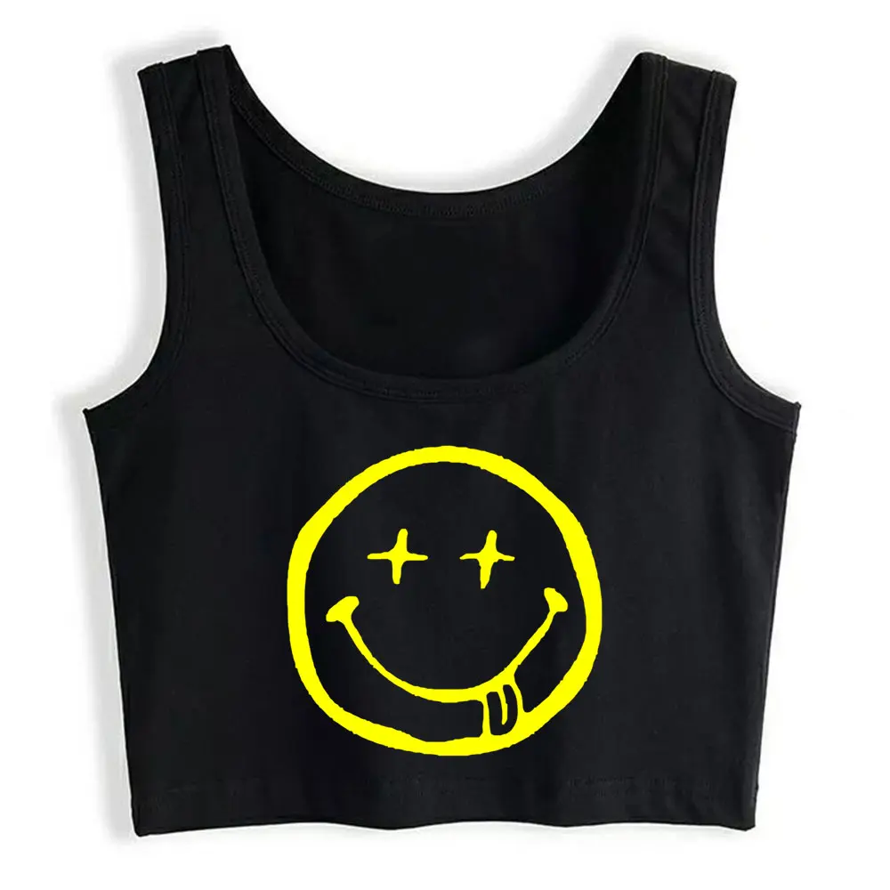 

Boho Crop Top Grunge Fit Black Print Sexy Streetwear Y2k Tops Womens Tops blusas mujer de moda 2021 verano Gym Tank Top Women