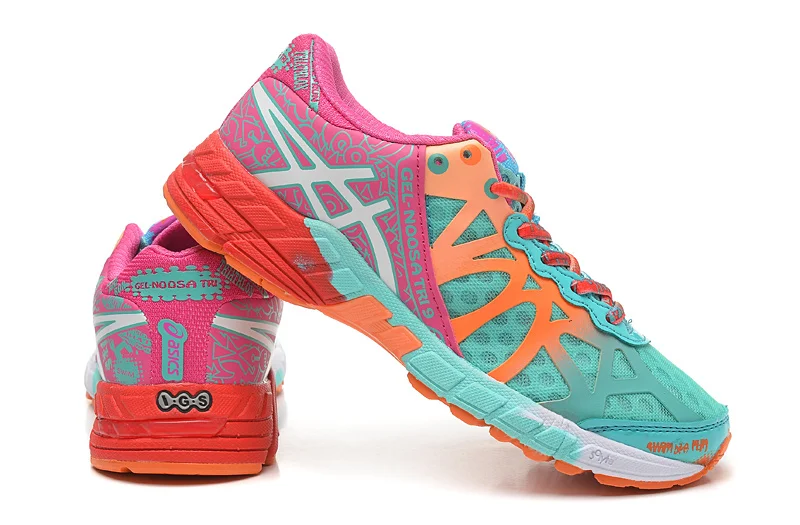 Asics Gel-Noosa TRI9 женская обувь дышащая устойчивая обувь для бега уличная теннисная обувь Hongniu