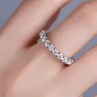 GIGAJEWE Moissanite 2,0-2.4ct 3,0 мм D VVS1 круглое кольцо из серебра 925 пробы с бриллиантами, подарок для девушек