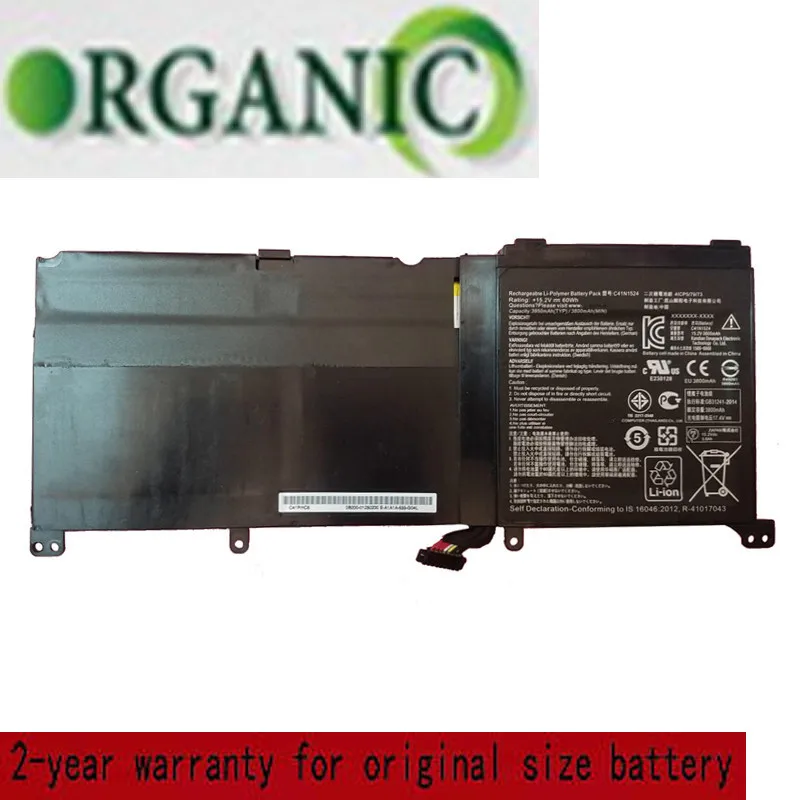 

15.2V 60Wh C41N1524 Laptop Battery For Asus N501VW-2B C41N1524 Laptop Tablet