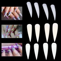5 bags60pcs clear natural white nail tips artificial false fake acrylic full cover nails extension nail art tools