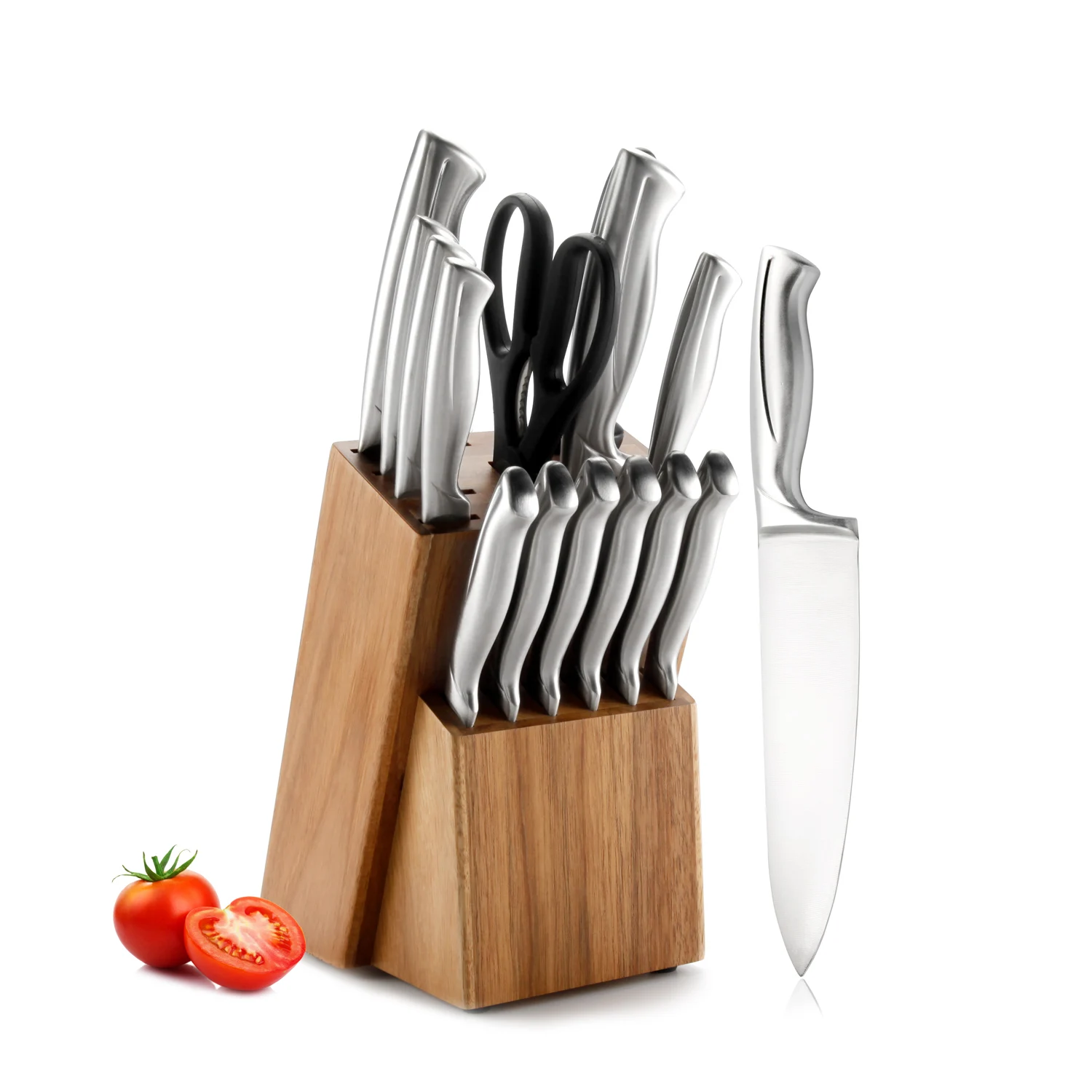 Набор ножей из 15 предметов с полой ручкой нержавеющей стали набор кухонных