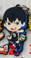 2 Горячий Аниме Haikyuu резиновый брелок для ключей ремешки редкий косплей подарок - Цвет: 2