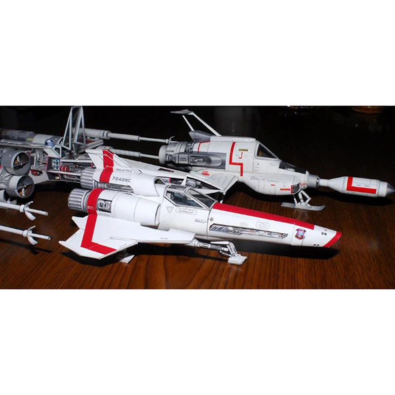 Battlestar Viper 2 Mk2 3D бумажная модель DIY ручной работы игрушечный космический корабль |