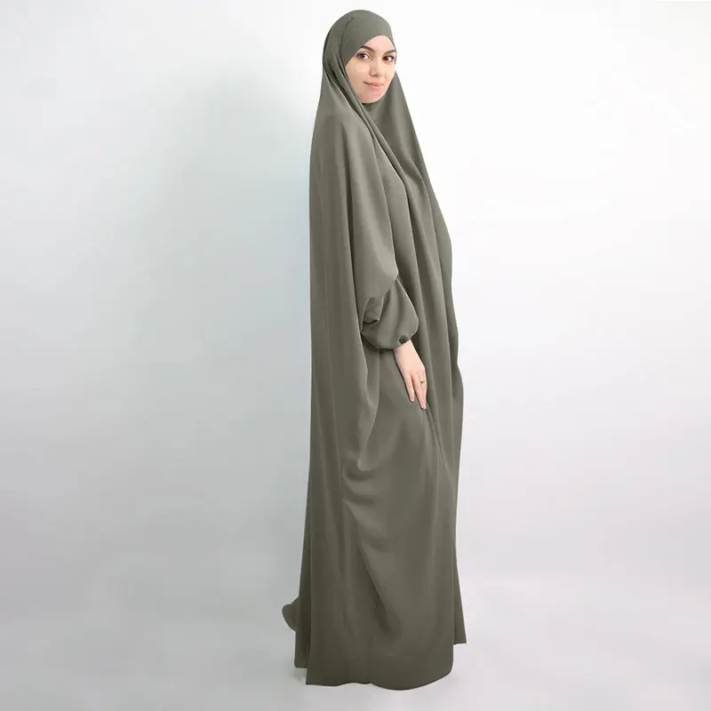 Мусульманский цельный молитвенный хиджаб Рамадан молитвенная одежда Jilbab для