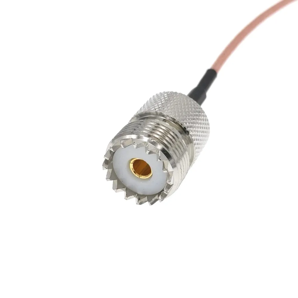 Штекерный разъем MCX под прямым углом к гнездовому разъему SO239 UHF RG316 8 &quotОТРЕЗОК