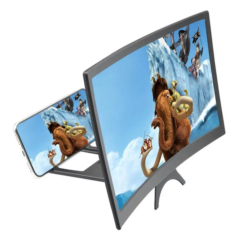 HobbyLane L6 12 дюймов изогнутый Экран лупа для телефона HD увеличитель видео фильмов