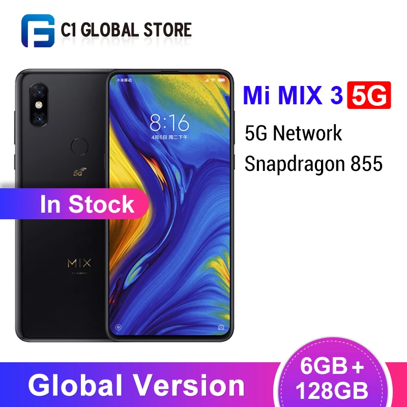 В наличии глобальная версия Xiaomi mi x 3 5G смартфон 6 ГБ 128 Snapdragon 855 24 МП Двойная