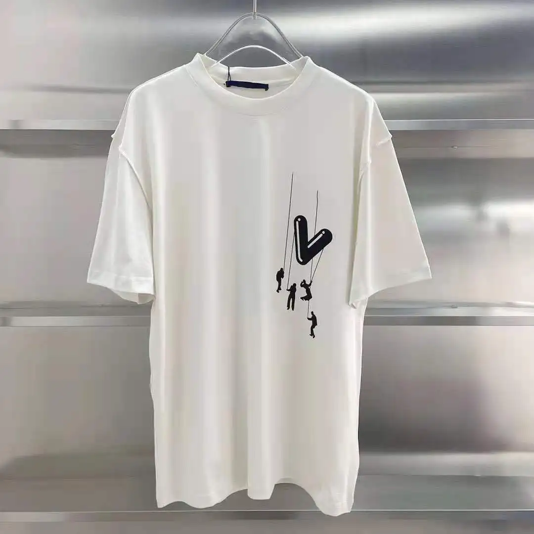 

2021 summer new letter print Paratrooper T-shirt short-sleeved Tshirts
