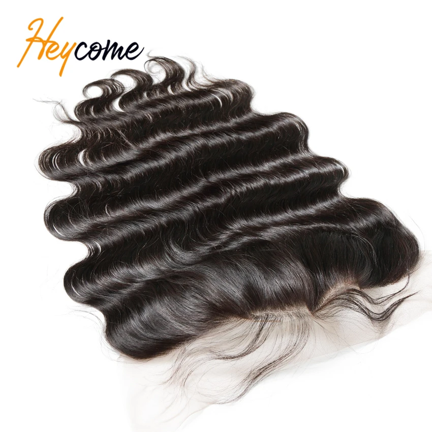 13x4 Transparent Lace Frontal Human Hair Pre-plucked Lace Closure Brazilian Body Wave Remy Hair Ear To Ear With Baby Hair Virgin