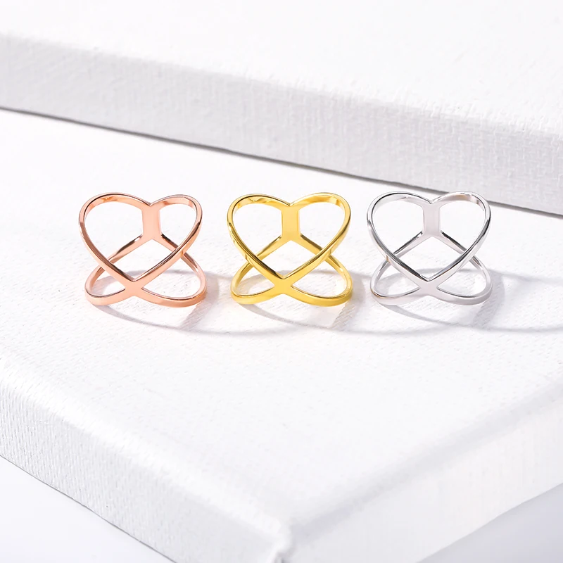 Модное кольцо на палец из нержавеющей стали с 3D отверстиями кольца крестом для