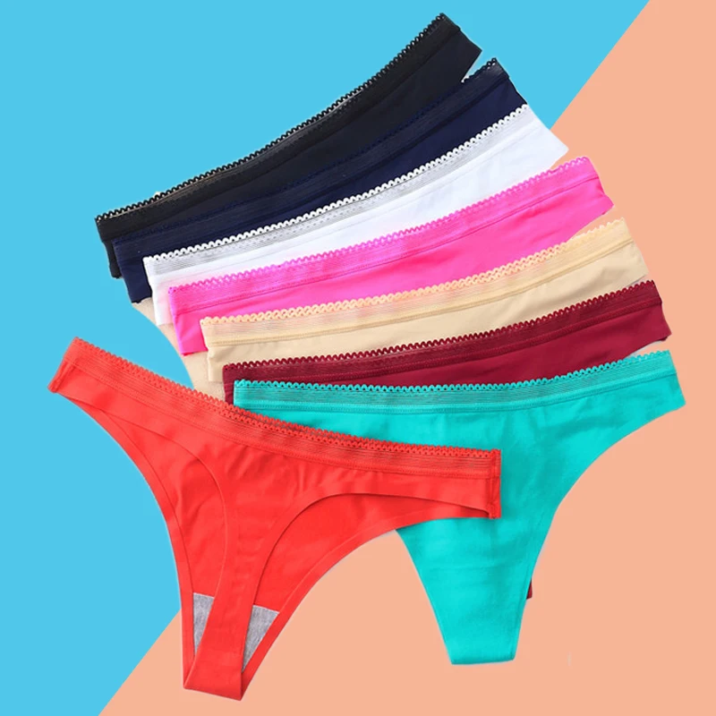 3 шт. женские бесшовные трусики стринги с оборками|Женские трусики| |