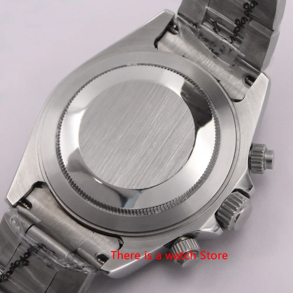 Bliger 39mm Automatic Mechanical Men Watch Luxury Stainless Steel Bracelet Auto Date and Weekday Sport Waterproof Wristwatch | Наручные