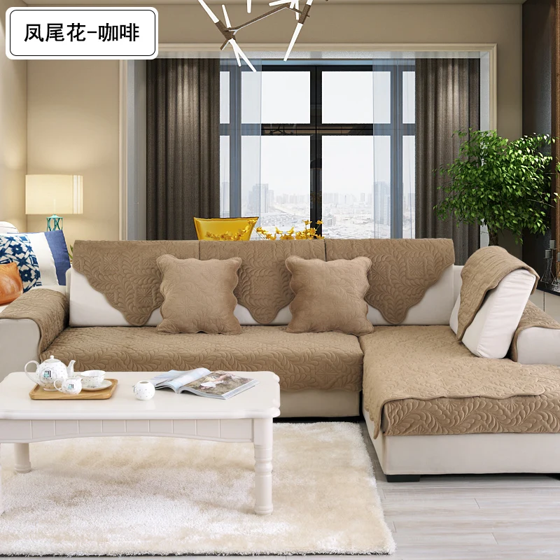 Плюшевый чехол для дивана подушка сиденья в европейском стиле всесезонное