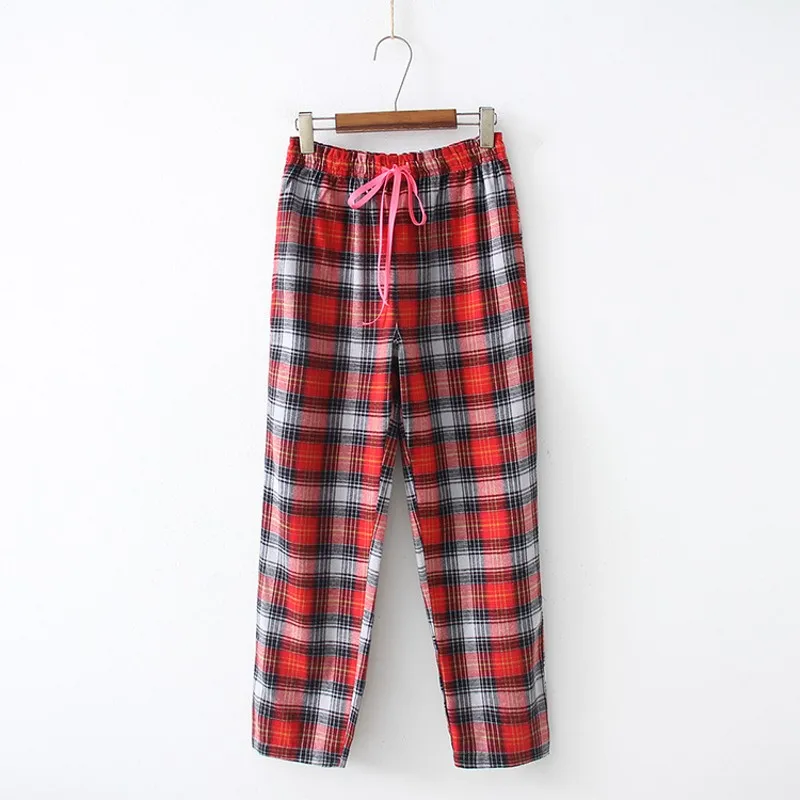 Сезон весна осень Новая женская 100% хлопковый облегающий спальный низ женские