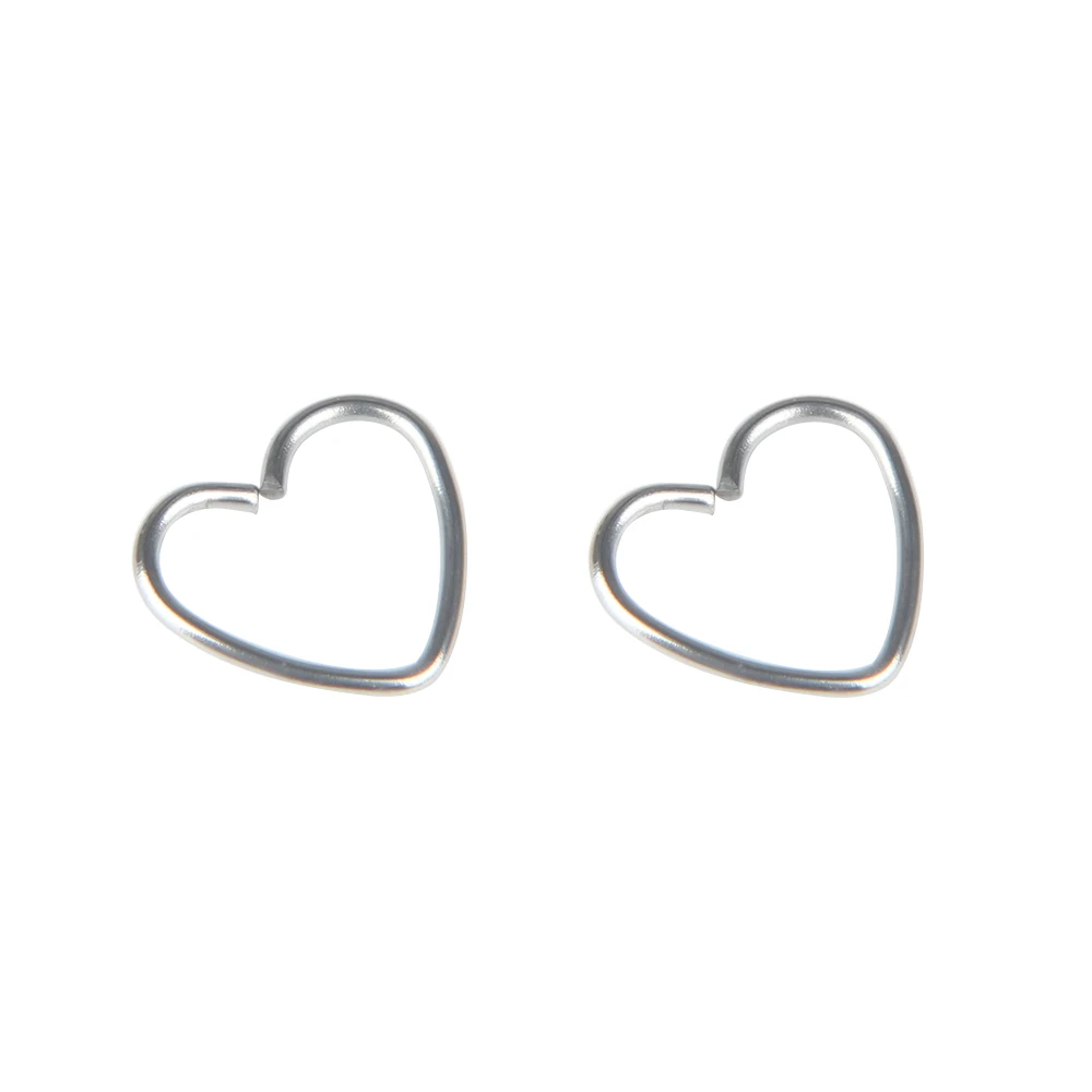 Хирургическое стальное кольцо Daith Heart пирсинг хряща обруч для носа кольца губ