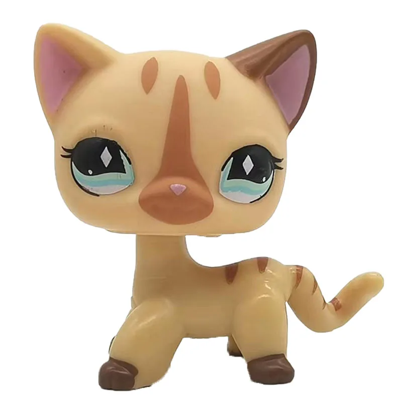 Милые питомцы LPS игрушки стоят с животными маленькая короткая шерсть кошка