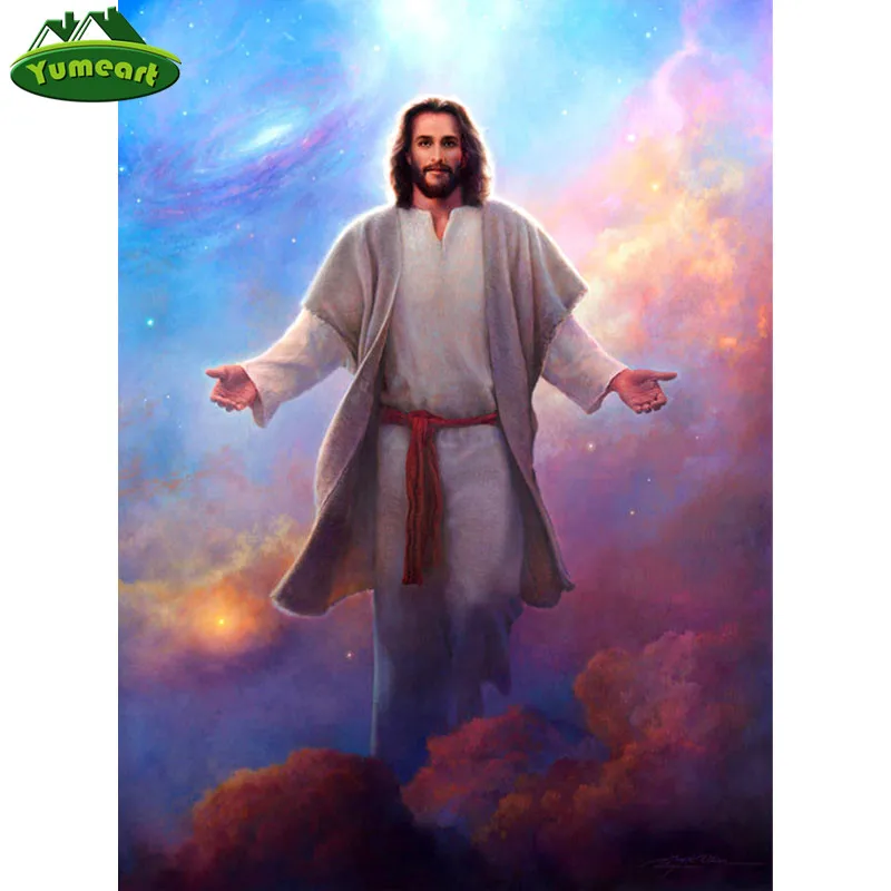 YUMEART ручная работа 5D алмазная вышивка религиозные узоры Иисуса Христа Алмазная