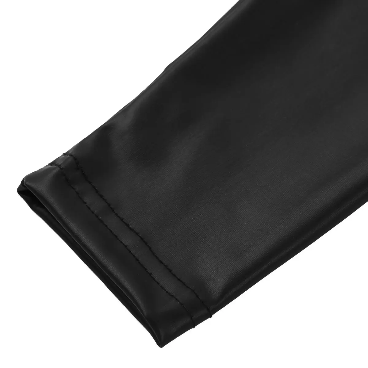 Женские черные сексуальные длинные колготки из лакированной кожи чулки носки