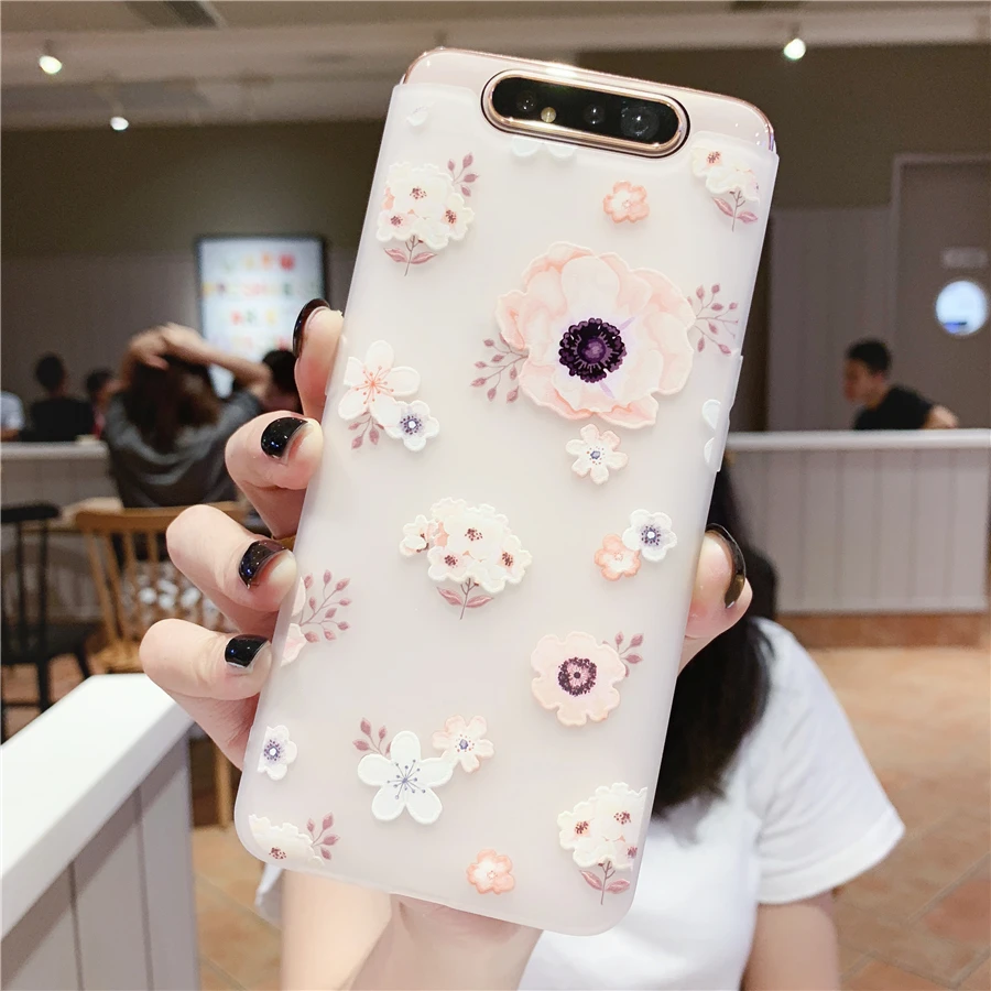 3D Чехол книжка с выбитым рисунком цветка чехол для телефона Samsung Galaxy Note10 S10 S9 S8