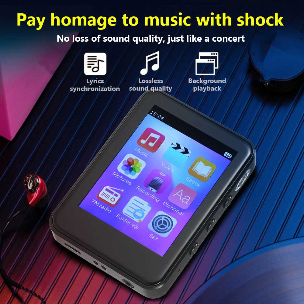 JWD JWM 110 MP3 Bluetooth плеер портативный цифровой музыкальный fm радио 8 Гб BT карта памяти
