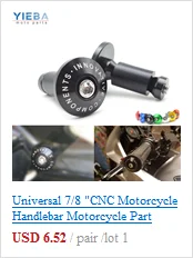 Для YAMAHA YZF R1 R3 R6 R25 YZFR1 YZFR3 YZFR6 YBR 125 KAWASAKI Z800 Z1000 и т. д. Универсальный руль мотоцикла зеркало заднего вида
