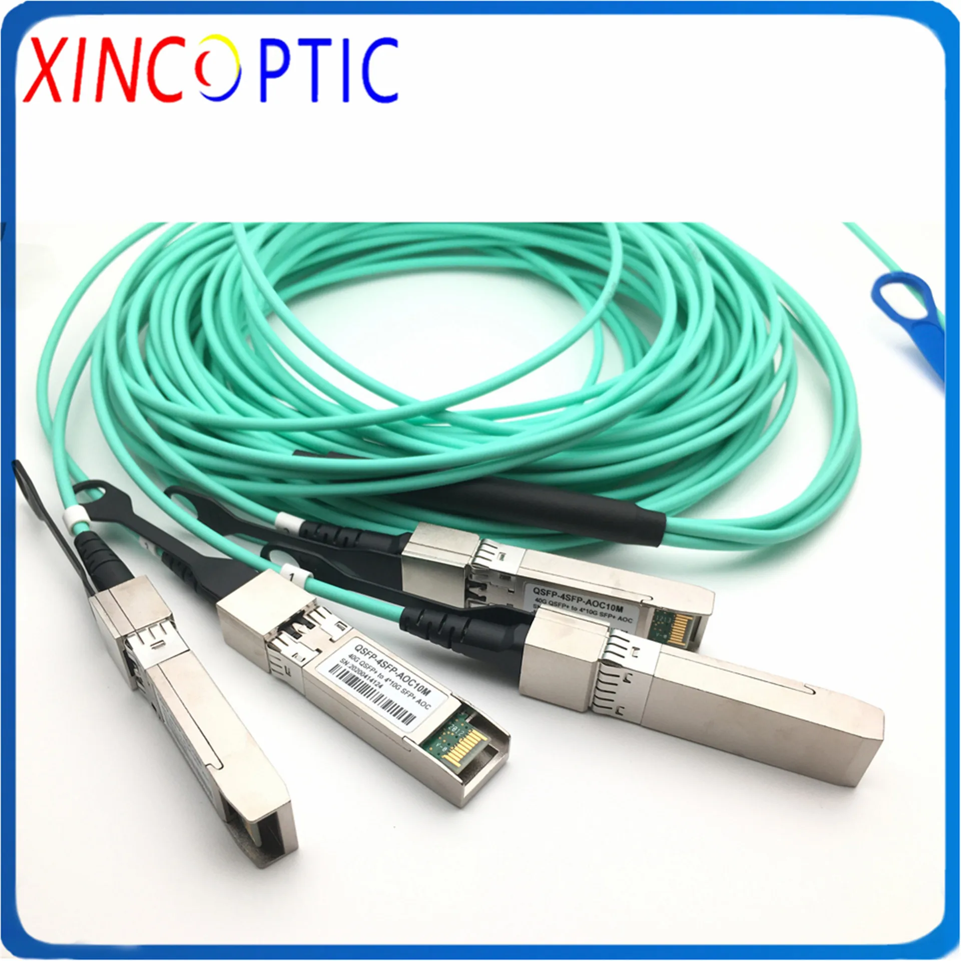 Центр обработки данных QSFP + 40G до 4xSFP 10G прорыв активный оптический кабель AOC 4*10G