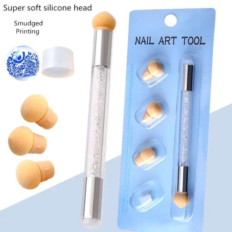 1 Набор сделай сам Стразы ручка для ногтей размазывающаяся палка с двойной