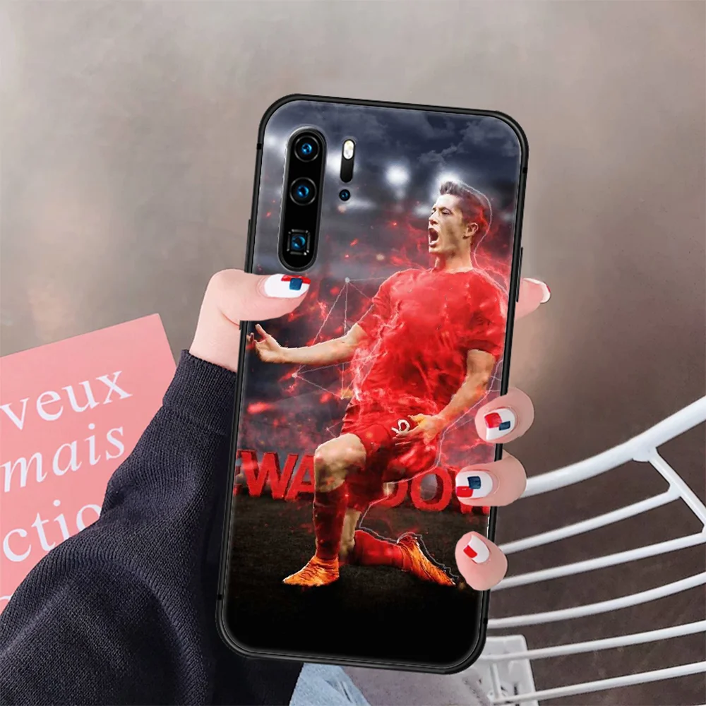 

Munich Lewandowski Football Phone Case Cover Hull For Huawei P8 P9 P10 P20 P30 P40 Lite Pro Plus Smart Z 2019 black Etui Trend