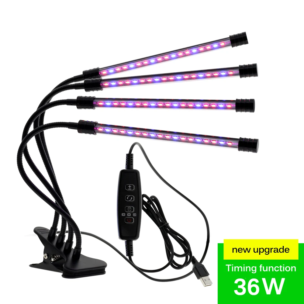 

Bed Room Decoration LED Lamp Adjustable Grow Light LED Phytolamps Desktop Clip Table Lamp Ultraviolet Night Lights for Plants