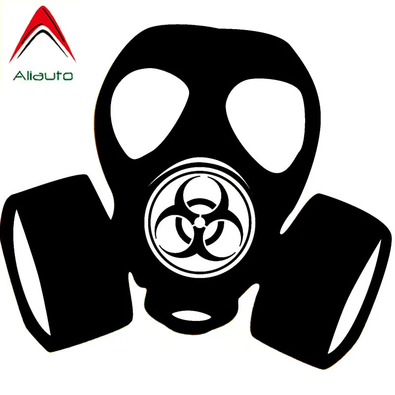 Стикер Aliauto автомобильный противогаз токсичный стимпанк зомби виниловый