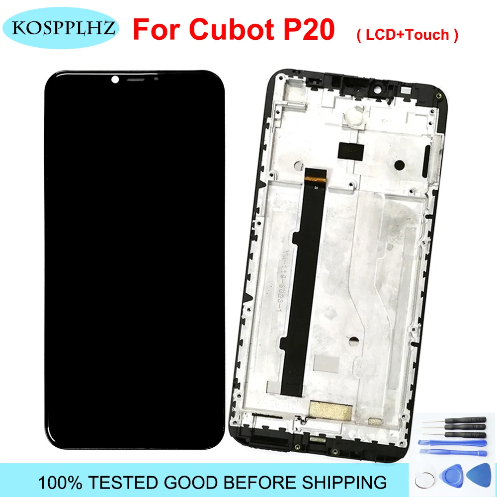 Сменный сенсорный ЖК дисплей для Cubot P20 100% тестирование с рамкой|Экраны мобильных