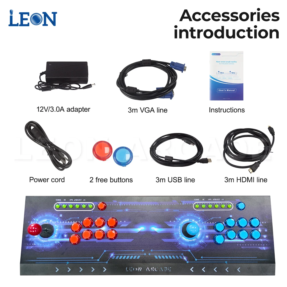 

LEON ARCADE Pandora Console High Score Rank Pandora Box 3d Wifi 8000 In 1 Retro Arcade Game Console 2 Player Controller Hd 720p