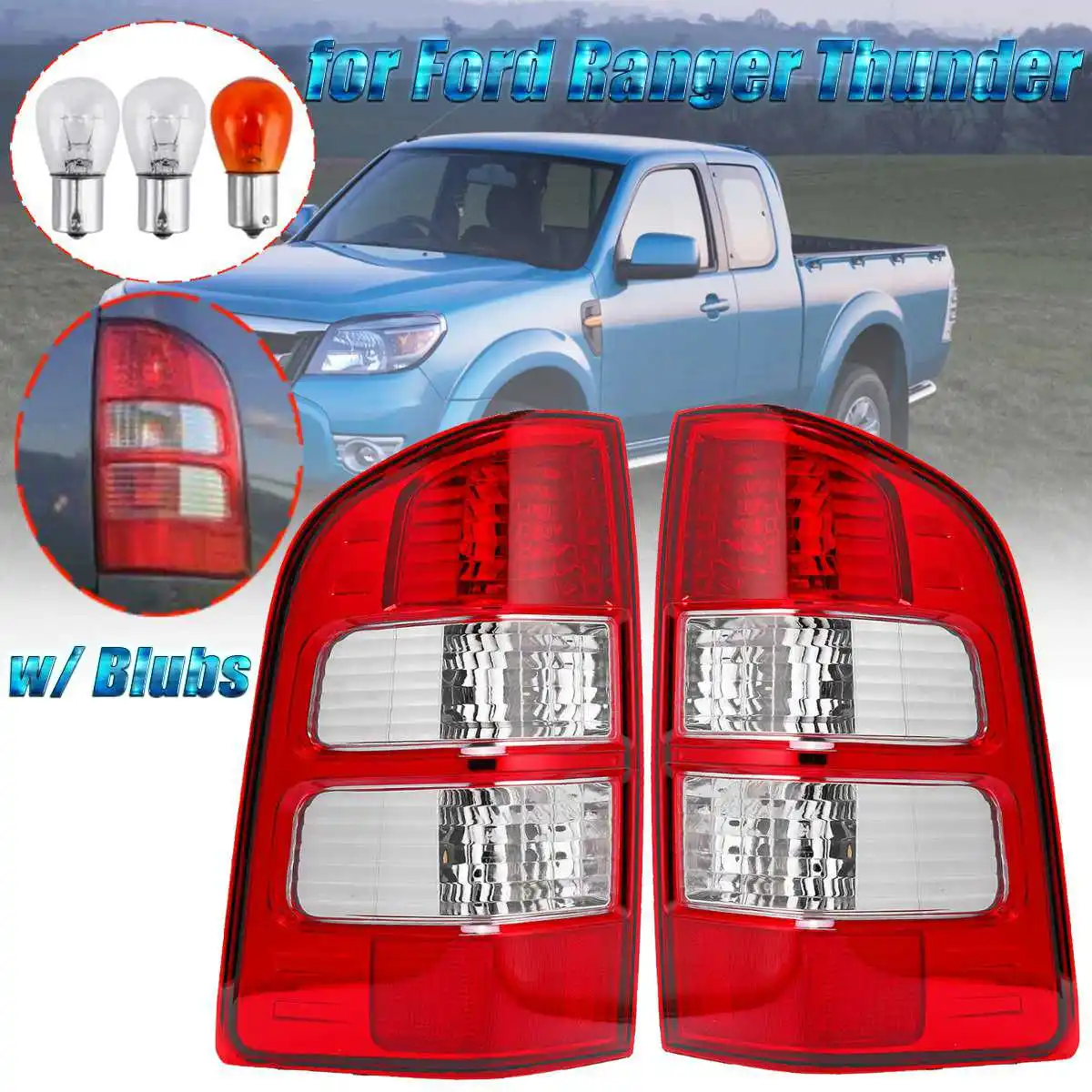 Paar Auto Links/Rechts Hinten Schwanz Licht Montage Bremse Lampe mit Lampen für Ford Ranger Donner Pickup Lkw 2006 2007 2008 2009-2011