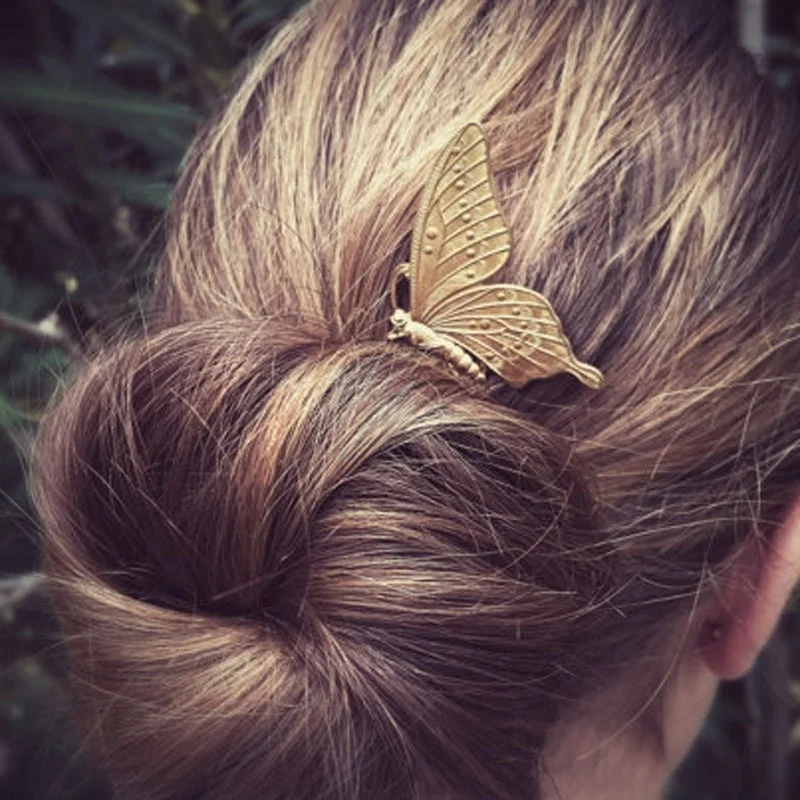 

Headwearalloy1pcbutterflywomen Hair Comb Hair Clips Hair Accessories