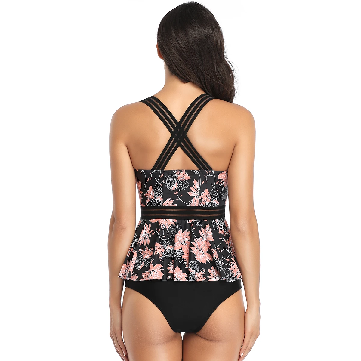 

2021 Floral Print Halter Swimwear Women Swimsuit Sexy Bikini Set Swimsuit Swimwear Sets