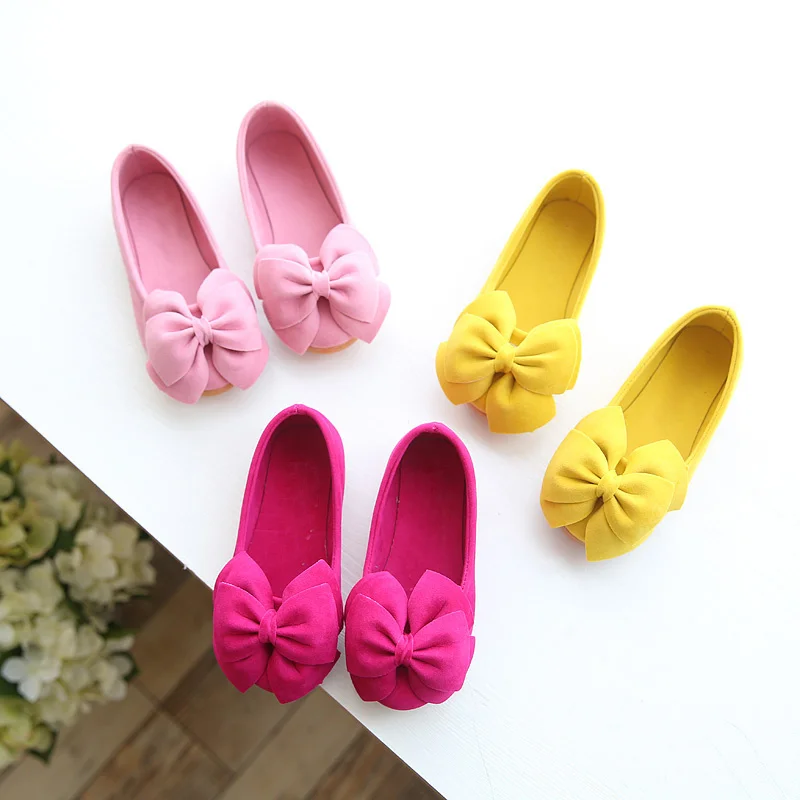 1 3 5 6 8 10 12 Years Yellow Kids Baby Toddler Little Girls Children Suede Leather Dress Princess Shoes For Girls Slip On Shoes