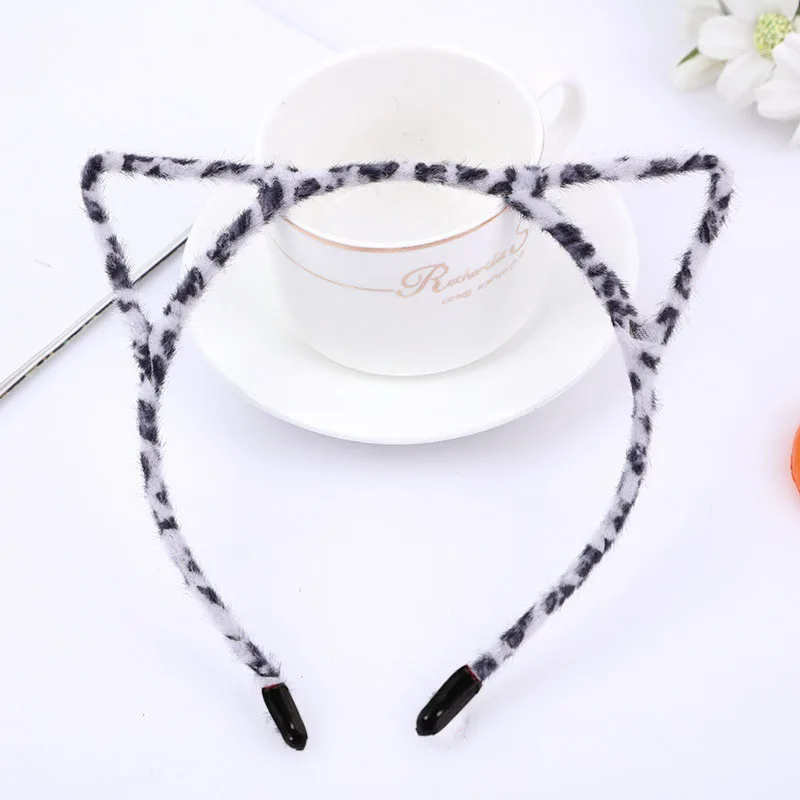 3 шт. Плюшевый игровой комплекс для кошек обручем волос девочек леопардовая