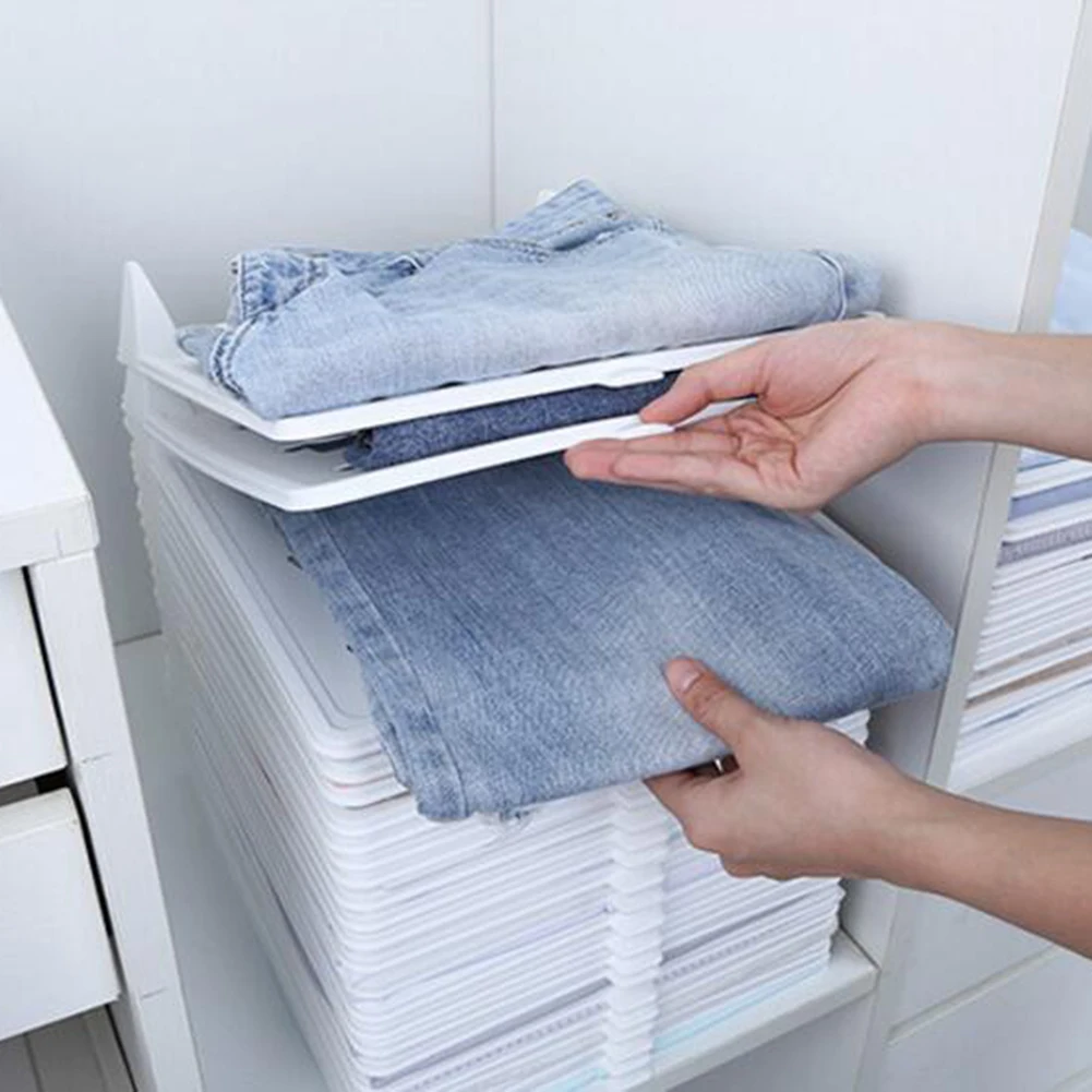 10Pc clothes organizer folding board Shirt Folder Fast Clothes Fold Board Home Closet Organizer