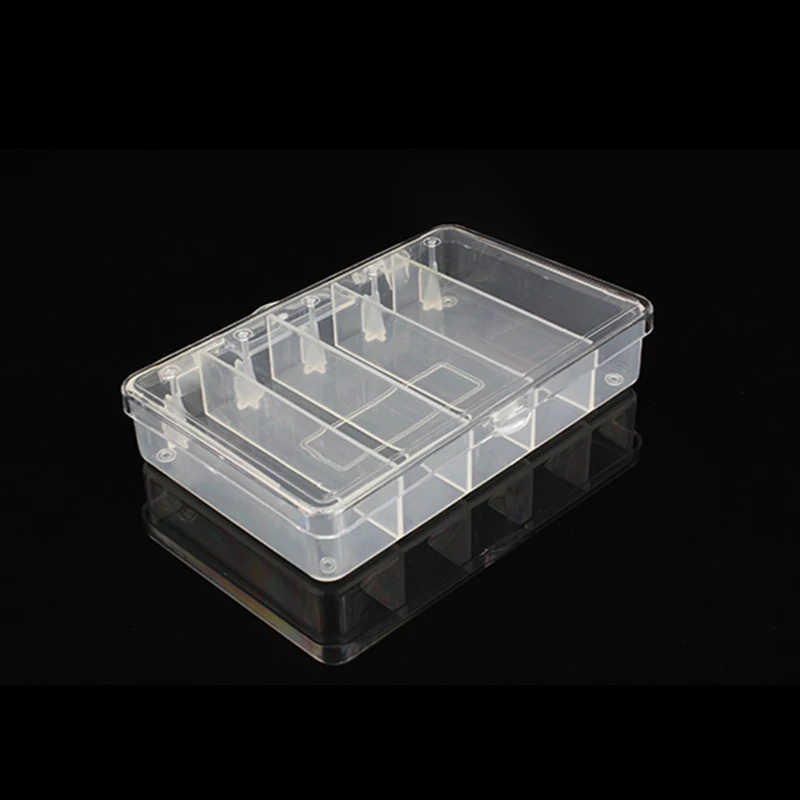

1 PCS 5 Compartments Fishing Tackle Box Hanging Bait Type Plastic Fishing Lure Box Practical Waterproof Case