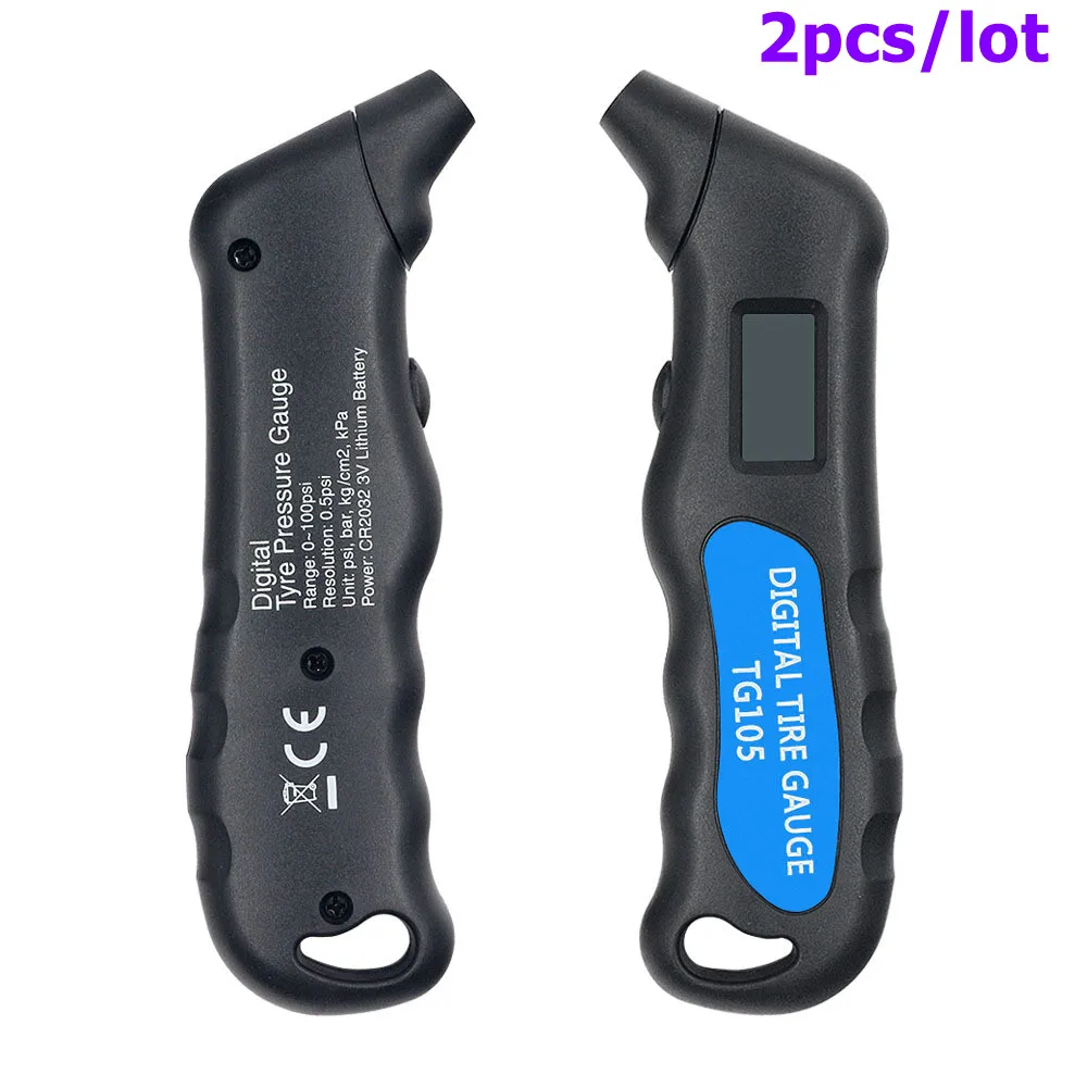 

2pcs/lot Tire Pressure Gauge Tg105 Barometer High Precision Car Tire Gauge Tire Pressure Gauge Car Tire Pressure Gauge