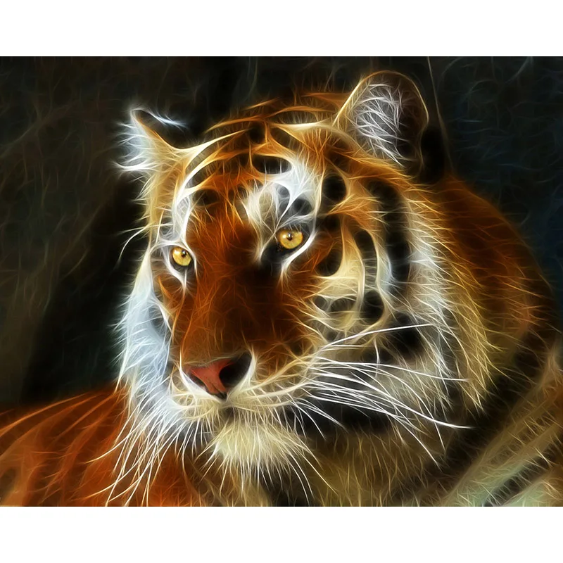 

5D DIY Diamond Embroidery Animal Tiger Scenery Diamond Painting Landcape Cross Stitch Full Round Rhinestones Christmas Gift