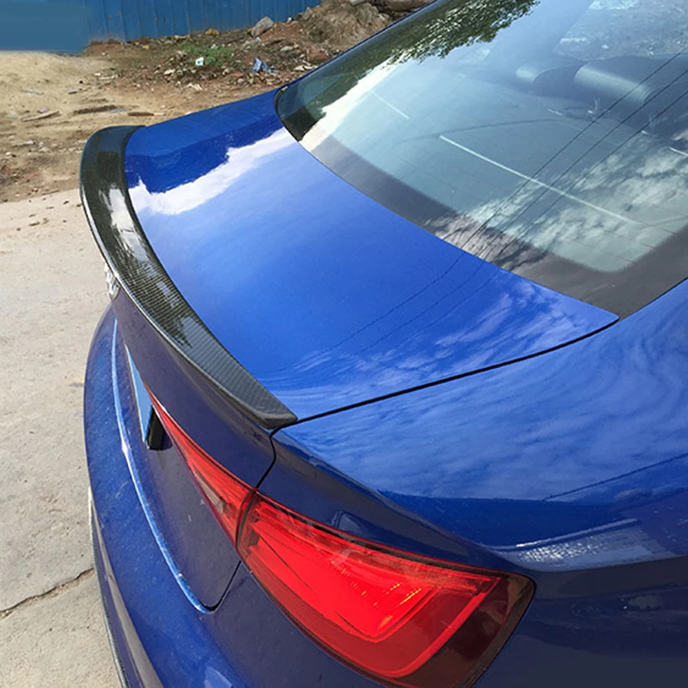 A3 S3 S карбоновый оптоволоконный спойлер заднего багажника крыла для Audi Sedan 2014 2016|s3