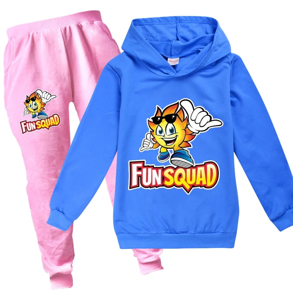 Fun Squad game Clothing Sets Boys Clothes Hoodie Boy Sweatshirt + Pants Set Teens Kids Spring Clothes Children's Clothing Sets