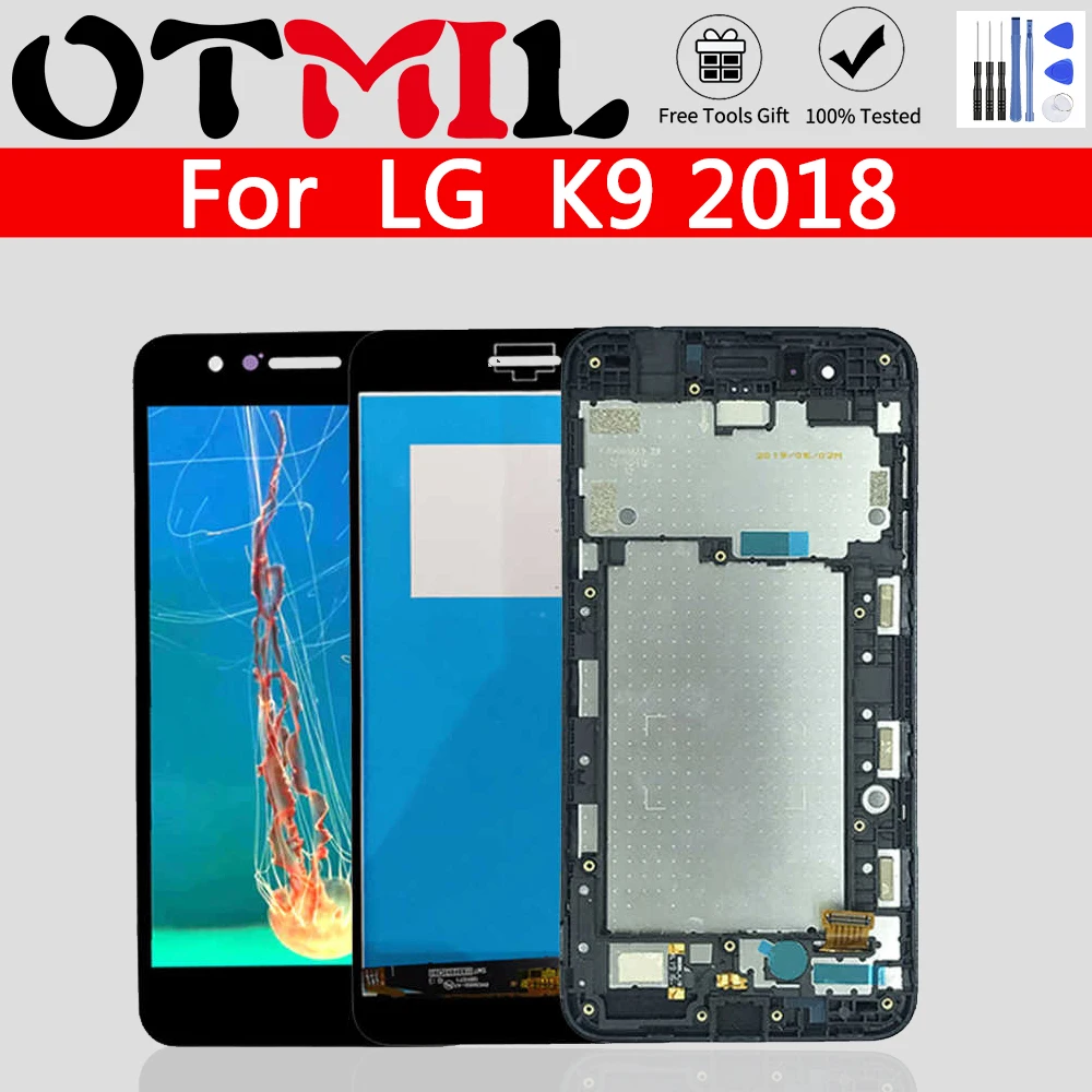 Оригинальный ЖК-дисплей для LG K9 2018 с рамкой сенсорный экран дигитайзер запасные