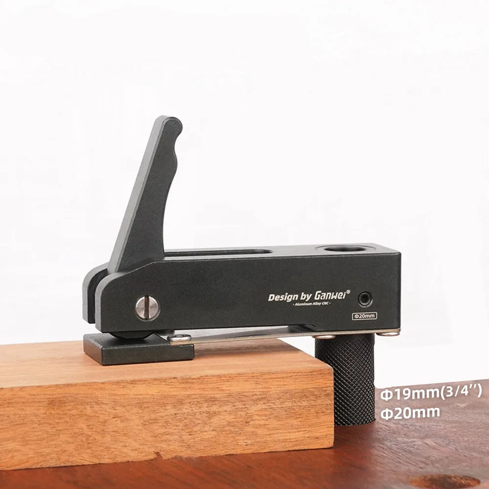 

Aluminum Alloy Woodworking Clamp Woodworking Desktop Presser Dare Fast Bench Clamp For Woodworking Benches 19/20MM Hole Tool