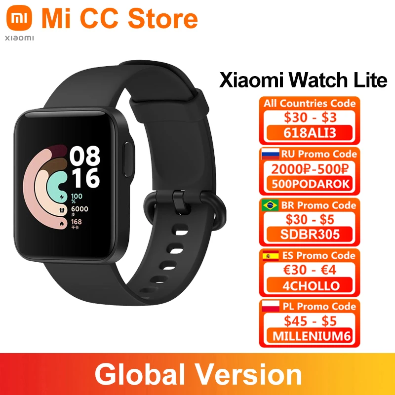 Глобальная версия Xiaomi Mi band часы Lite 1 4 дюймов сенсорный экран GPS фитнес трекер Bluetooth