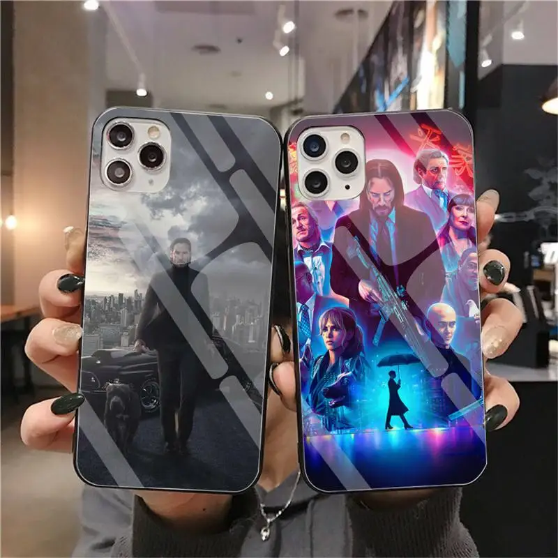 john wick phone case tempered glass for iphone 12 pro max mini 11 pro xr xs max 8 x 7 6s 6 plus se 2020 cover free global shipping