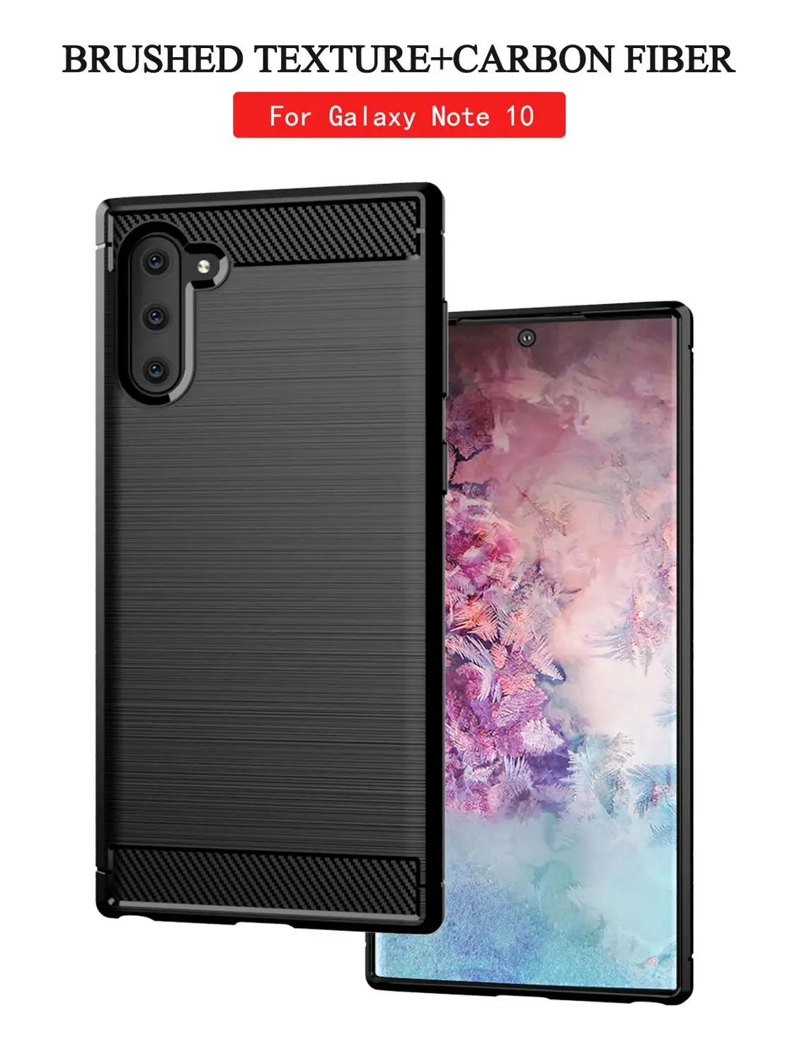 Чехол для телефона Samsung Galaxy S20 S10 S9 Plus противоударный бампер из углеродного
