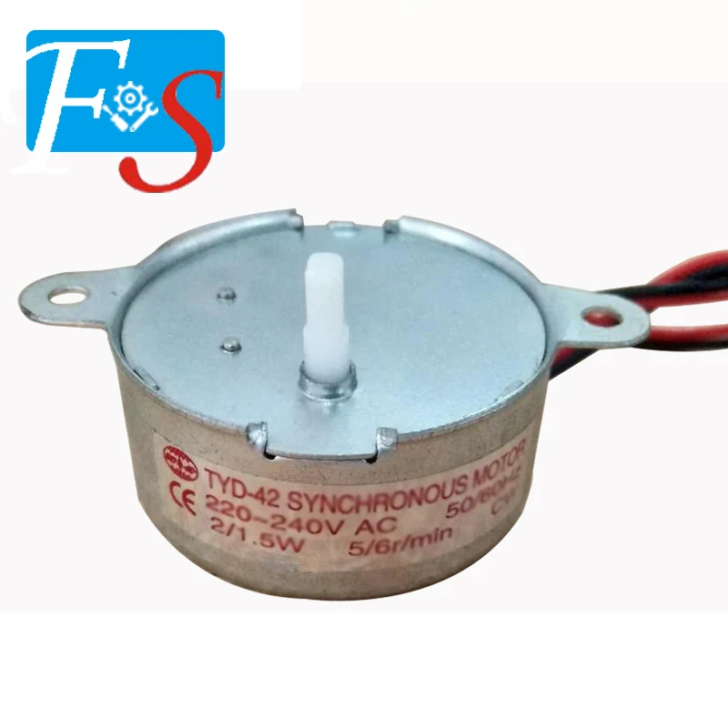 Синхронный электродвигатель с постоянным магнитом 220 В переменного тока 2 Вт 5